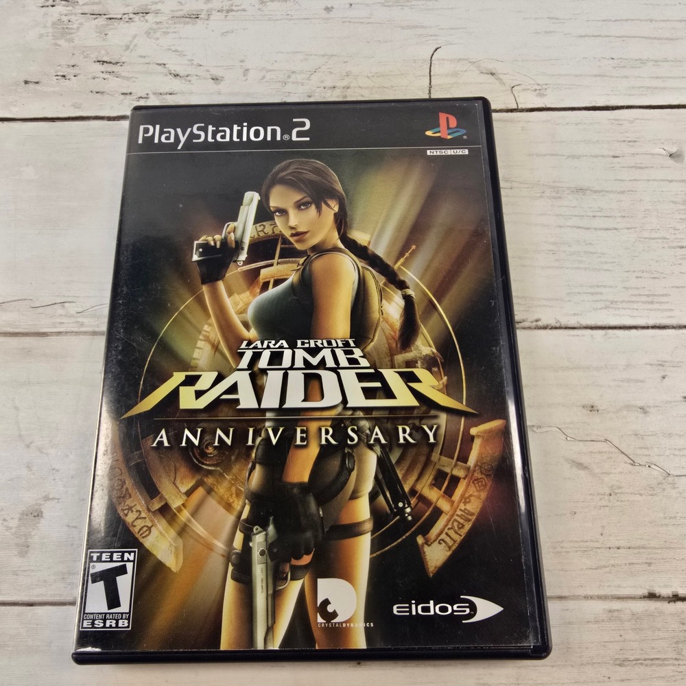 Lara Croft Tomb Raider Anniversary Sony PlayStation 2 PS2 2007 Eidos CIB NTSC